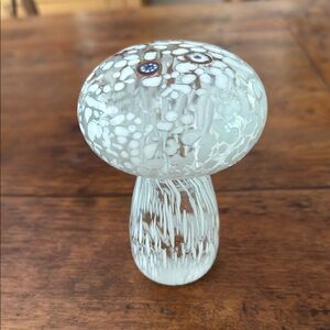 Alessandro Coppola Murano Italian Art Glass Mushroom w/ Millefiori on Top